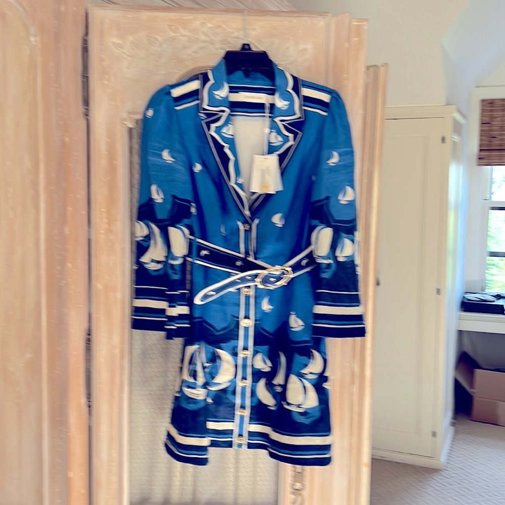 Zimmermann High Tide Mini Shirt Dress